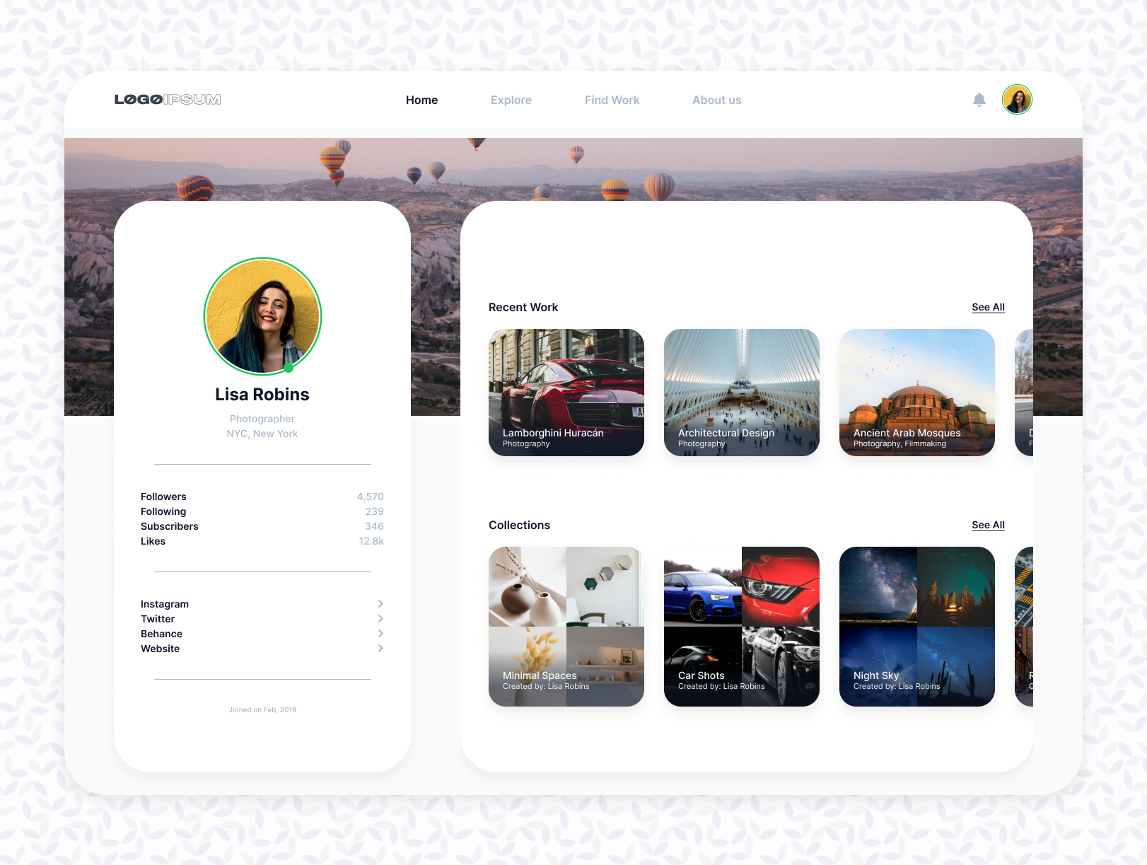 Daily UI Challenge - Day 6 design ui ui design uiux ux ui web design