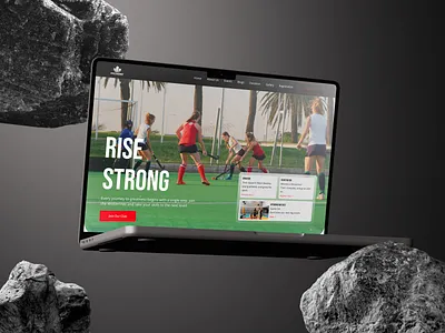 Wolverines Field Hockey Club | Sports Website Design animation graphic design motion graphics ui