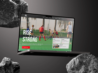 Wolverines Field Hockey Club | Sports Website Design animation graphic design motion graphics ui