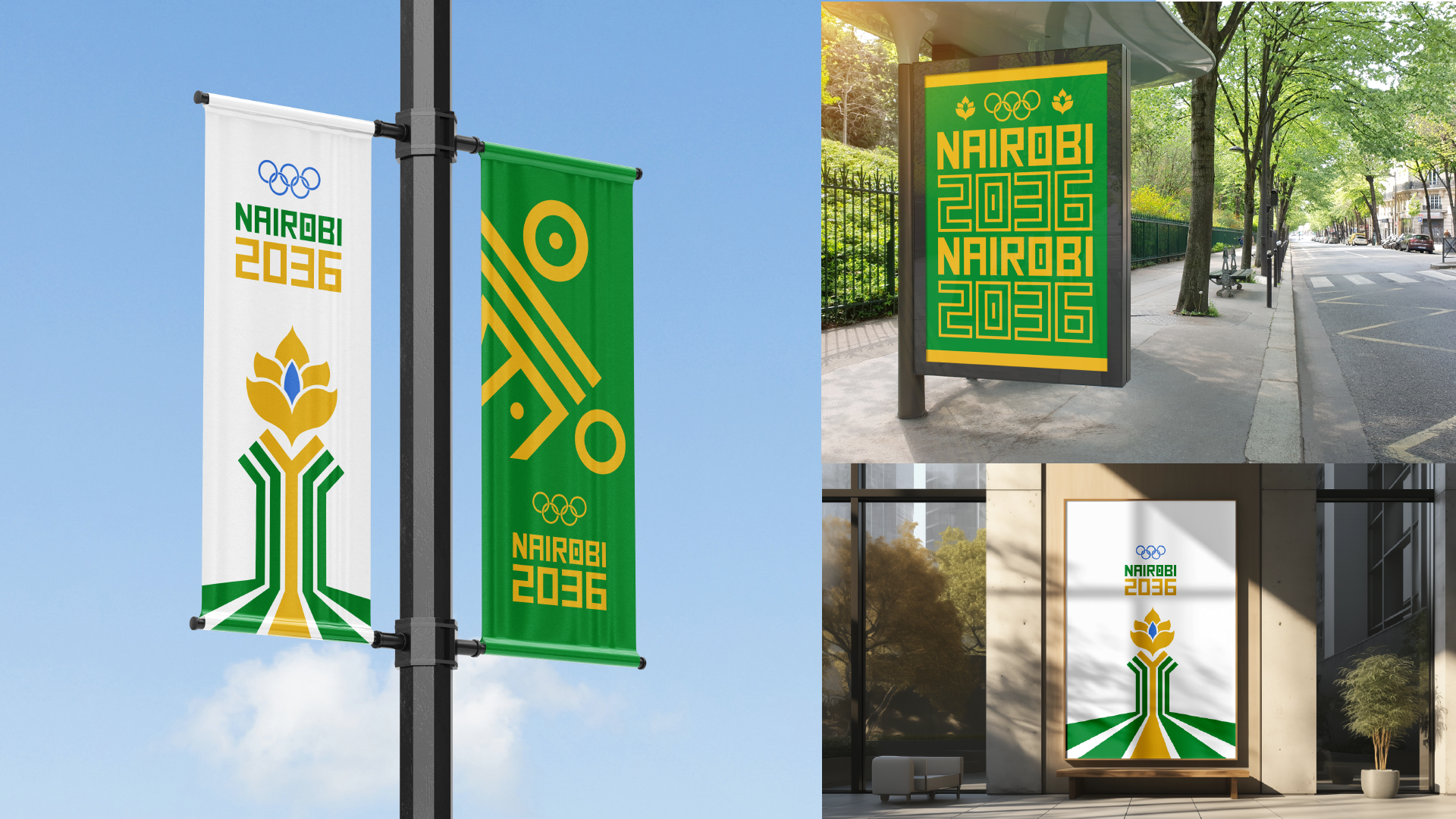 Nairobi 2036 Summer Olympics Fictional Design branding graphic design logo olympics visual system