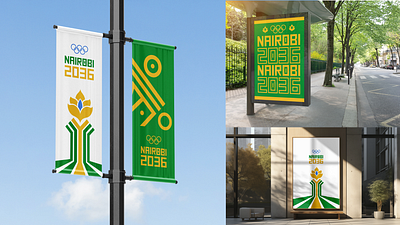Nairobi 2036 Summer Olympics Fictional Design branding graphic design logo olympics visual system