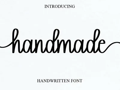 Handmade Font calligraphy fonts cursive fonts design fonts display fonts doodle fonts