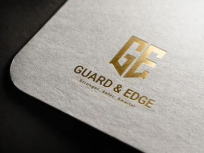 Guard and Edge Logo Design branding design graphic design guard and edge logo logo minimal logo modern logo typography vector word logo