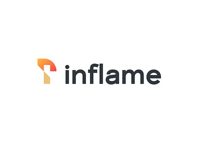 Inflame Logo branding code coding coding logo fire flame flame logo hot i i fire logo identity identity design logo logo design match minimal modern fire p software logo tech logo