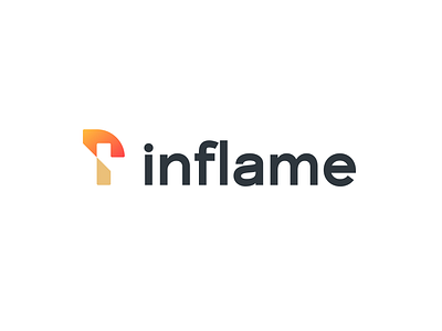 Inflame Logo branding code coding coding logo fire flame flame logo hot i i fire logo identity identity design logo logo design match minimal modern fire p software logo tech logo