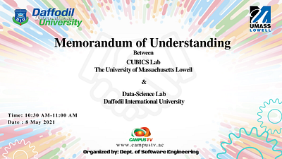 DS-LAb & University of Massachusetts Mou Banner - Canva branding design graphic design illustration