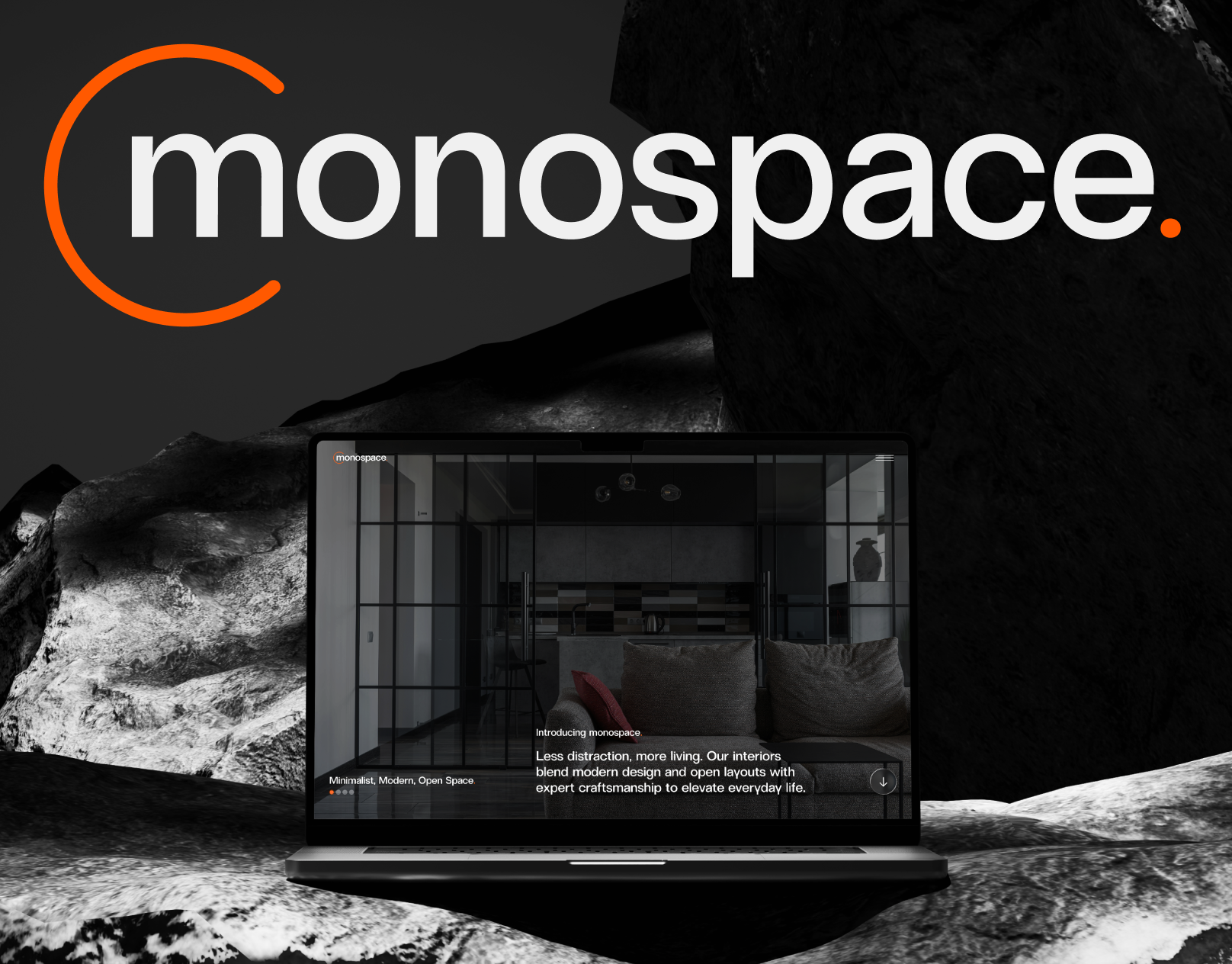 Monospace - Interior Design Agency graphic design ui ux