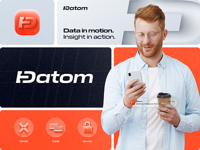 Logo for a data intelligence platform brand book brand guide brand visual branding data digital intelligence logo logo book logotype outcrowd saas visual brand visual identity