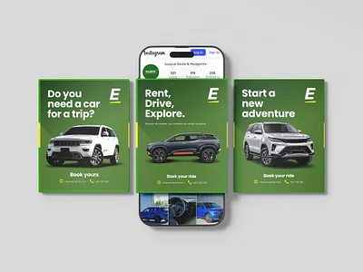 Europcar social media post designs adobe photoshop graphic design social media social media desin
