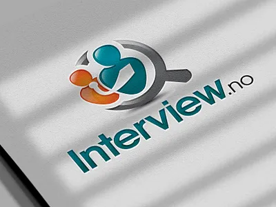 Interview.no logo design brand design branding clean corporate logo creative design graphic design internet interview logo logo design modern print professional