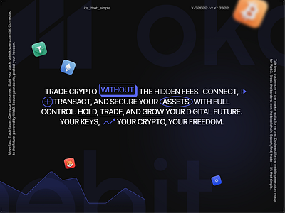 Okanebit - Crypto Exchange Platform crypto finance fintech product design ui ux