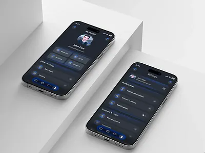 Car Rental Mobile App – Profile & Settings UI app design booking car car app car rental car rental app car rental app concept car rental app ui car rental mobile app ios luxury car rent mobile app mobile ui profile rental company saas settings travel ui visual design uttam creations vehicle