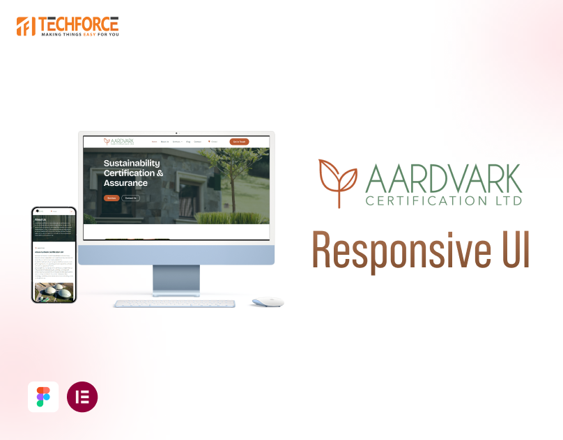 Aardvark Certification - Responsive UI branding ui webdesign