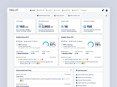 Event Dashboard Revision app cards chart dashboard data design event minimal modern plain typography ui ux white