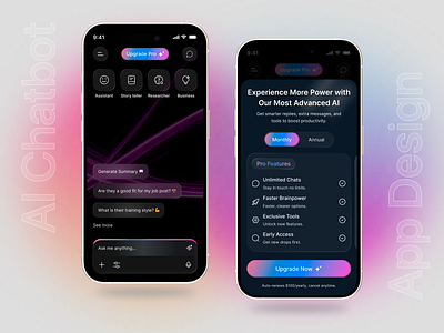 AI Chatbot Mobile App admin ai app app design artificial intelligence automation b2b business chat chatbot crm design ios machine learning mobile mobile app product design saas software ui