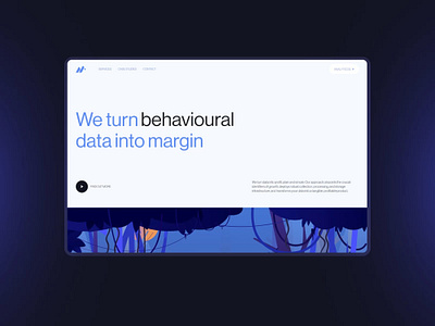 Margin: Landing Page branding graphic design ui