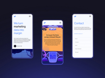 Margin: Mobile Responsive Designs animation branding graphic design ui