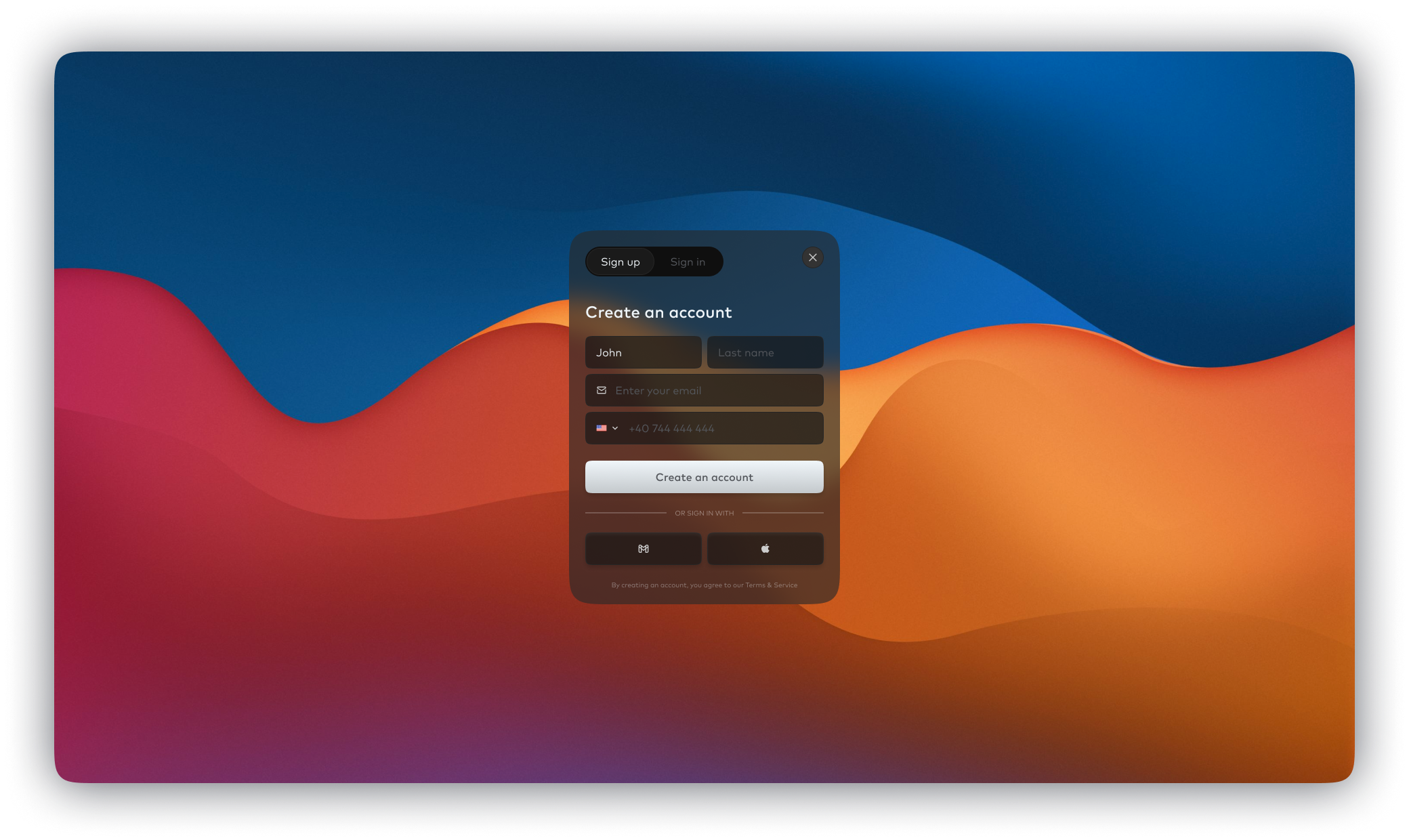 Glass effect login design graphic design ui ui design ux ux design web design