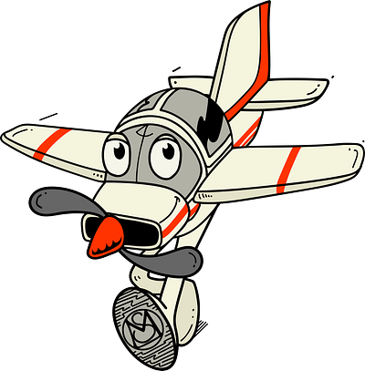 "Little Plane" (logo) art brand branding cartoon color pencil design draw dream fashion fun illustration logo plane tee shirt vector water ink