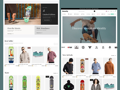Skatefly ecommerce website clean website ecommerce website figma designer modern ecommerce website modern ui designer skate websiye ui designer uiux design web designer website design