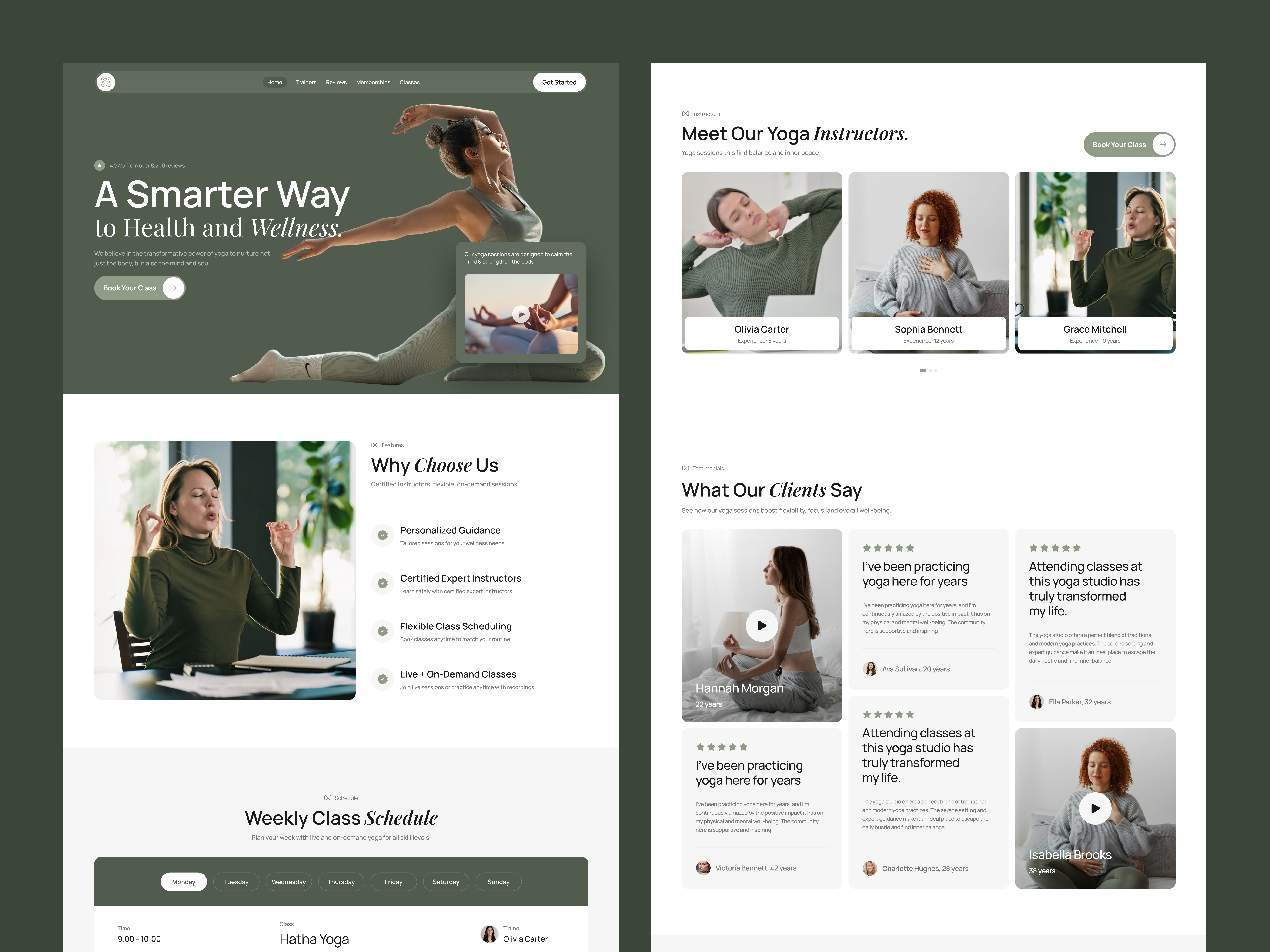 Yoga Website UI Design - Modern Health & Wellness Platform health wellness health website healthcare landing page healthcare ui landing page design landing page ui latest website mindflex modern yoga landing page modern yoga website ui website design wellness landing page wellness platform wellness website ui yoga landing page yoga site yoga web ui yoga website yoga website ui design