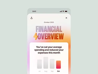 Financial Overview Screen for a Mobile Banking App analytics app concept budgeting clean design dashboard data visualization finance app finance dashboard finance ux financial overview fintech gradient ui interface design mobile app mobile ui modern ui personal finance product design ui design ux design