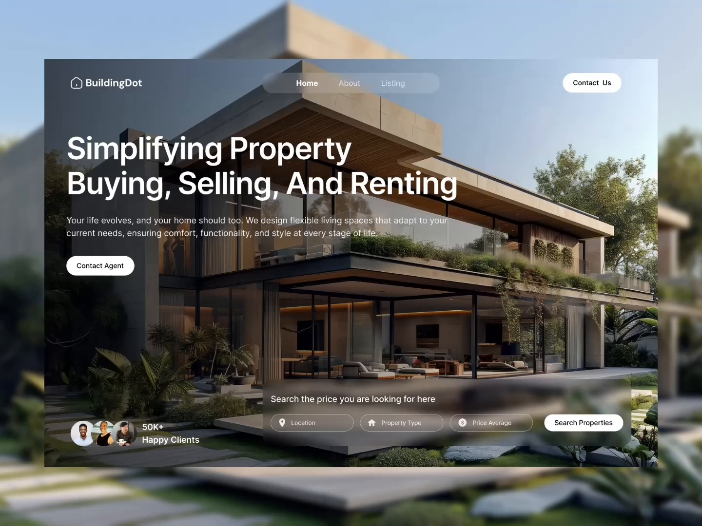 Example of Premium Landing Page UI/UX Design