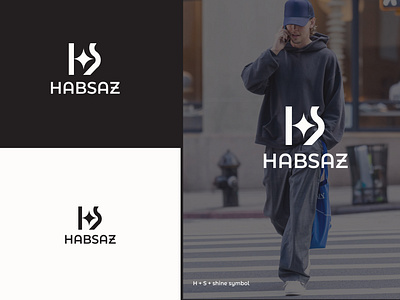 Habsaz clothing brand logo logo logo art logo concept logo design logo fashion logo for clothing brand logo letter h logo shine logo star logo tech logomark logos logotype loogbrand professional logo unique logo