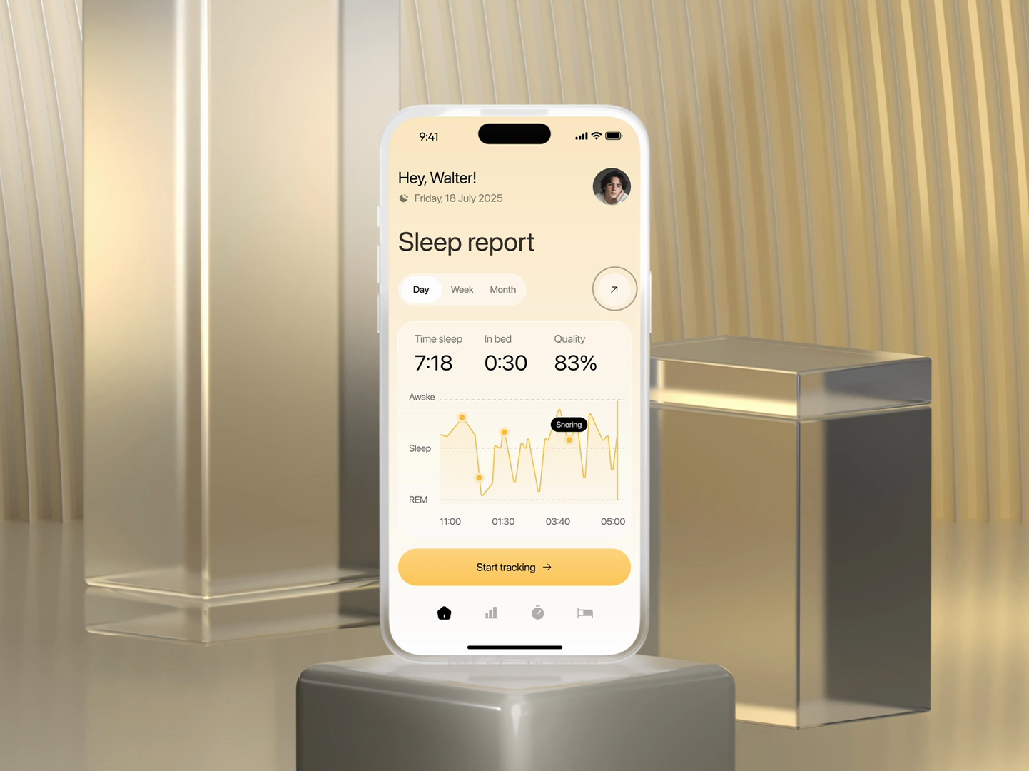 Example of Sleep Tracker App