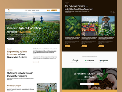 Technology-Based Agriculture Website agriculture agtech farming farmingui innovation inovation learning ui uiux uiuxdesign webui