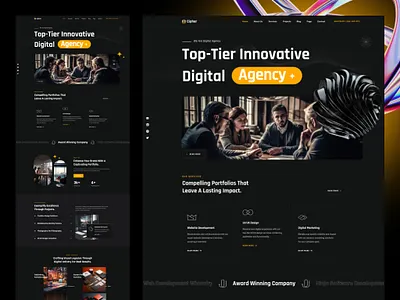 Creative Digital Merketing Agency agency branding business clean creative design digital illustration landing page logo marketing mordern portfolio ui ux website design