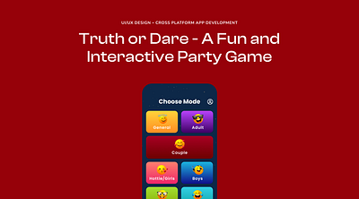 Truth or Dare - A Fun and Interactive Party Game appdevelopment appuplabs ui ux