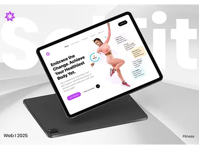 SolFit - A Fitness Web UI Design clean interface fitness dashboard fitness tracker ui fitness website gradient design guided workouts health fitness landing page design minimal ui modern web design personal training platform responsive web design training programs uiux design user experience user interface visual design web ui design wellness platform workout website