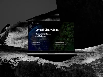 Brand & web for CrystalSpace brand design brand identity branding dark design graphic design logo minimal rebranding ui user interface visual identity web web design website