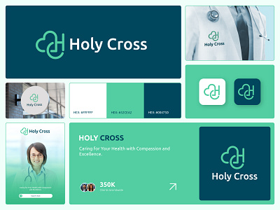 HC Medical Monogram — Heart + HC Logo for Hospital, Clinic clinic logo doctor logo hc heart logo hc logo hc monogram health logo healthcare logo heart logo hospital logo medical branding medical logo medical monogram minimalist medical logo pharmacy logo telehealth logo