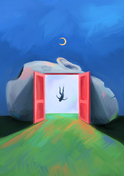 Falling digital drawing dreams falling illustration photoshop