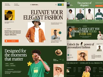 E-commerce Fashion Website clothes clothing clothing brand e commerce ecommerce website fashion fashion store homepage landing page lifestyle men fashion online shop shop shopping website style web design website website design website ui women fashion