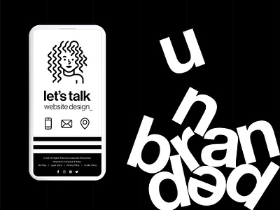 Unbranded agency branding and website branding design design agency graphic design illustration logo typography ui web design
