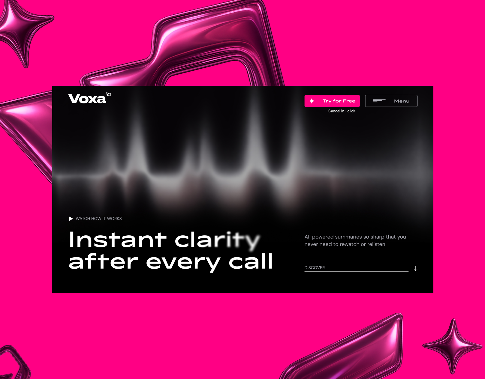 AI SaaS Website Design & Brand Identity for Meeting Assistant branding design landing page minimal ui ui elements ux webdesign