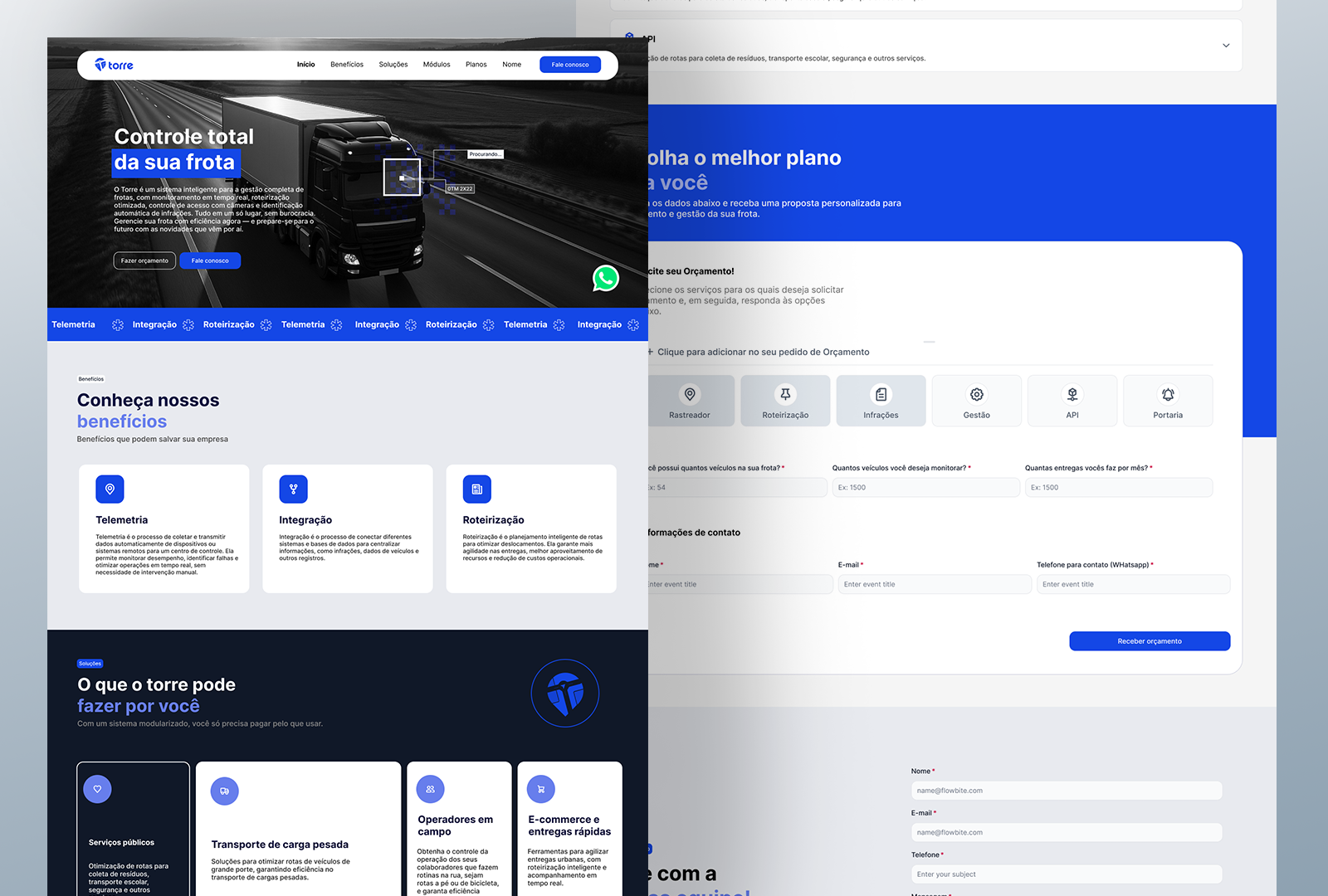 Redesign da Landing Page do TORRE branding designer graphic design ui ux web