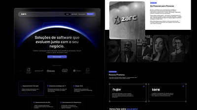 Redesign Zarc landing branding design designer logo ui ux web