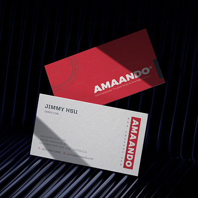 2 Types of Business Card For AMAANDO Pty Ltd branding business card design graphic design