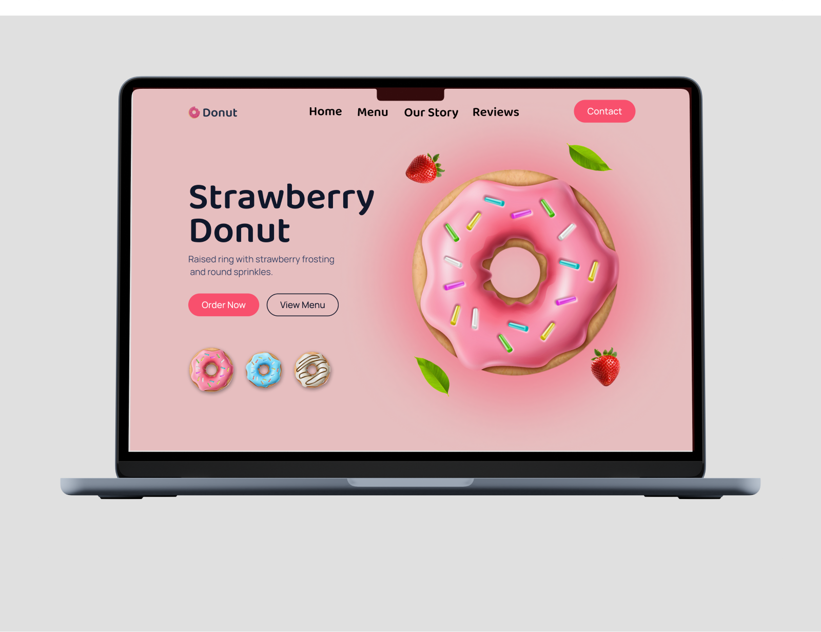Learning project (Donuts Website)