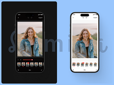 Filter Page Design for a Photo Editing App 📸 app design app ui branding clean design filter page filter page design illustration minimal mobile app mobile app design mobile app ui photo editing app ui ui ux design agency ui ux designer ux ux design web design website design