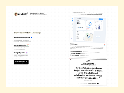 Petrbilek - New site Launch brand branding no code personal site petrbilek portfolio ui design visual design web web development webflow