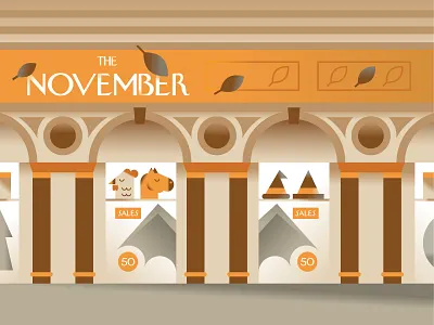 The November - Marketing Espresso black friday chiara morra conceptual design draft espresso flat halloween illustration illustrator marketing minimal november palette planner sales shot vector