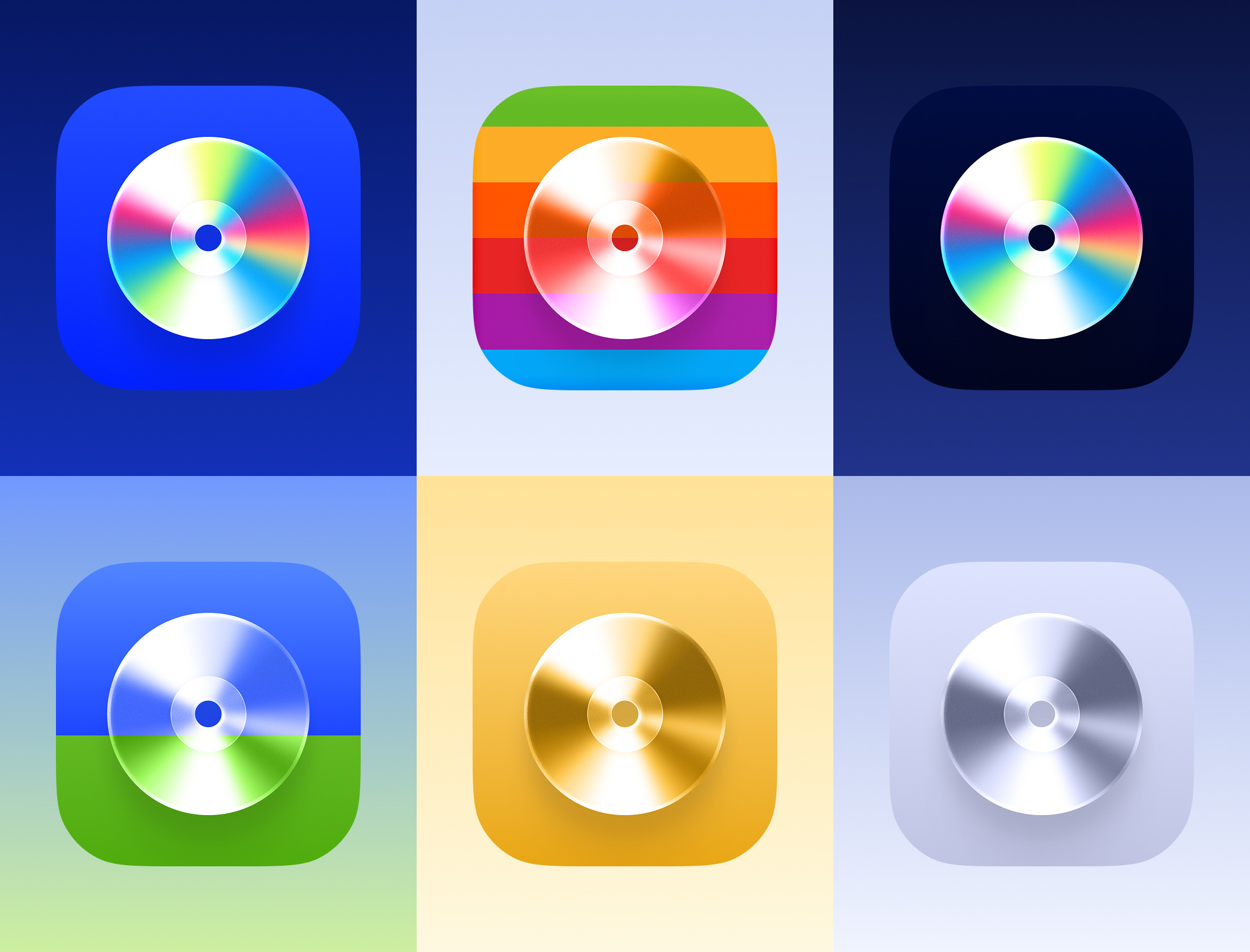Albums- iOS 26 App Icon Variants app app icon branding cd disc icon ios ios26 music record variant vinyl