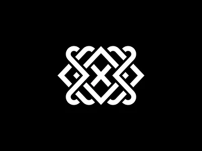Letter X Ornament Geometric Logo branding celtik knot design elegant graphic design illustration knotwork lettermark logo logoground logoinspiration logotype mandala modern monoline nordic professional proffartline scalebranding simple