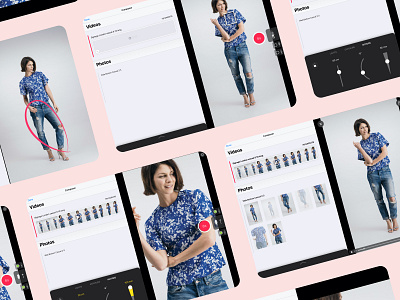 Live - Model photography interface ipad ui ux
