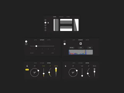 Control panel for iPad interface ipad ui ux